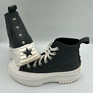 Converse Run Star Hike Platform High Black Stars